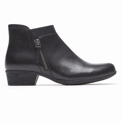 Rockport Carlyie Stiefel Damen Schwarz TEJ-524076